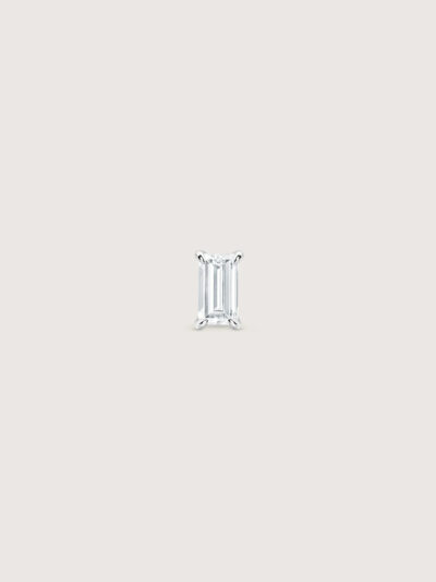 Baguette Diamond Earring (White Gold)