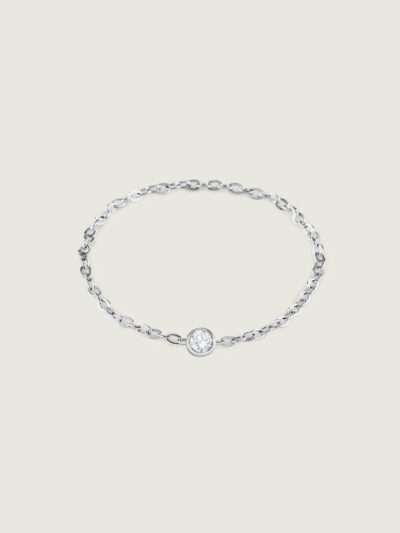 Round Diamond Bracelet (White Gold)