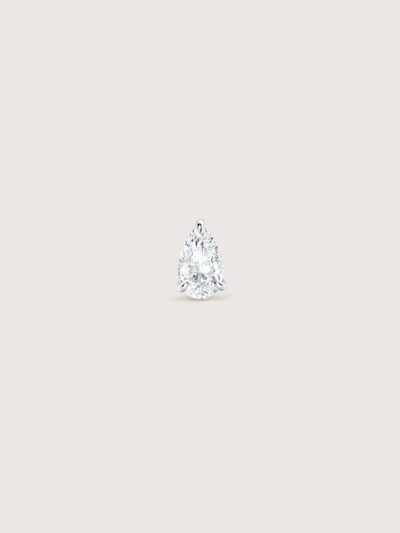 Pear Diamond Earring (White Gold)