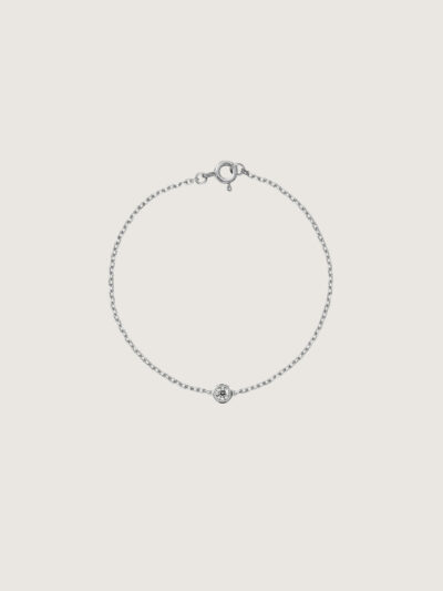 Round Diamond Bracelet (White Gold)