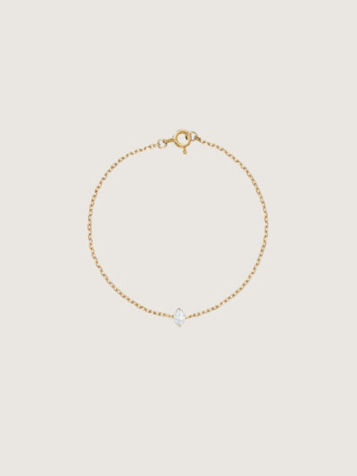 Marquise Diamond Bracelet (Yellow Gold)