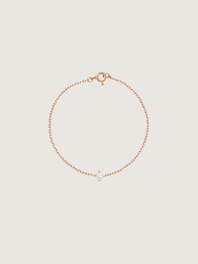 Marquise Diamond Bracelet (Rose Gold)