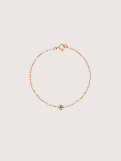 Round Diamond Bracelet (Rose Gold)
