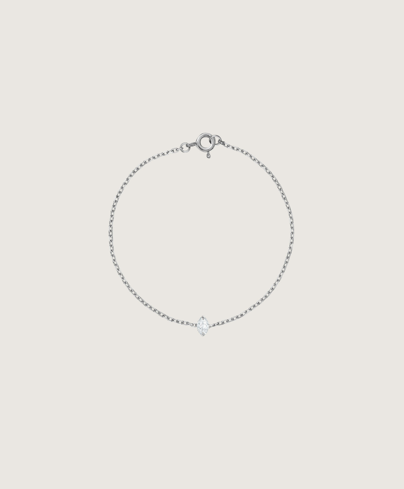 Marquise Diamond Bracelet (White Gold)