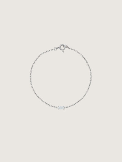 Baguette Diamond Bracelet (White Gold)