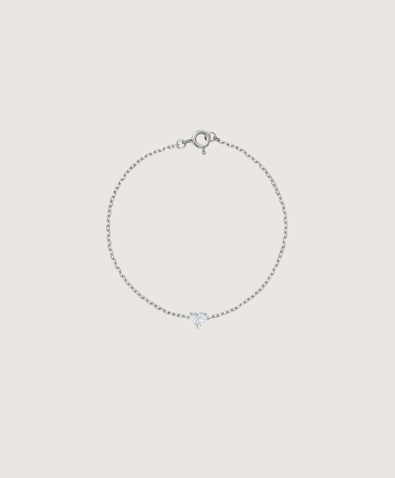 Heart Diamond Bracelet (Rose Gold) - Image 3